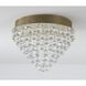 Canada LED 20 inch Gold Semi Flush Mount Ceiling Light